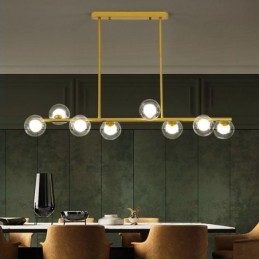 Chandelier Glass Globe Horizontal Type Pendant Light