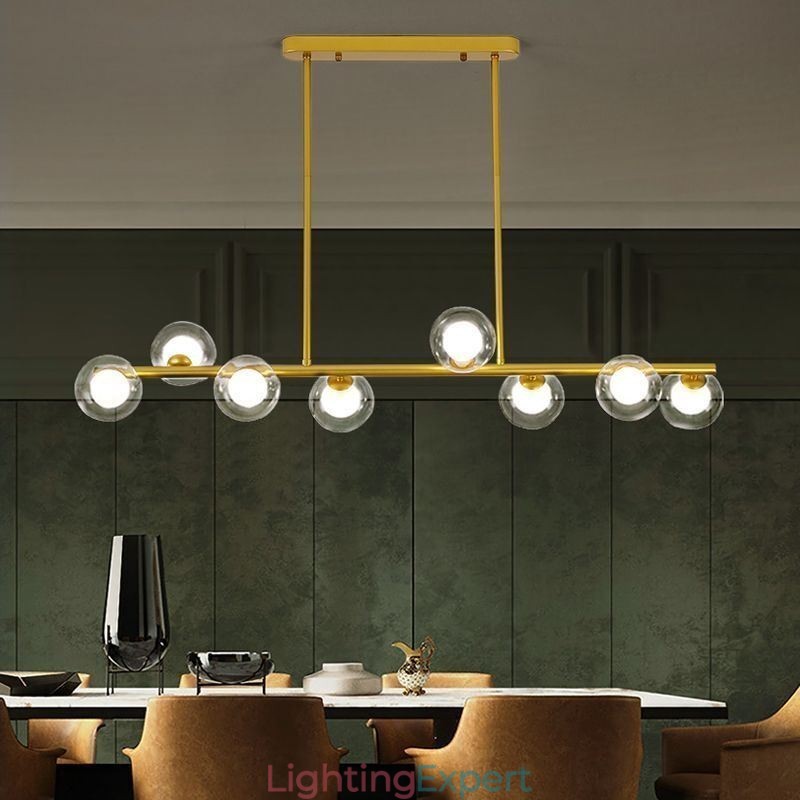 Chandelier Glass Globe Horizontal Type Pendant Light
