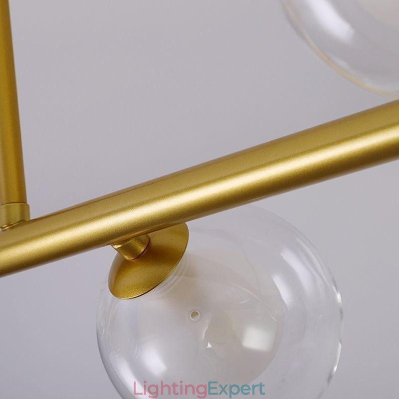 Chandelier Glass Globe Horizontal Type Pendant Light