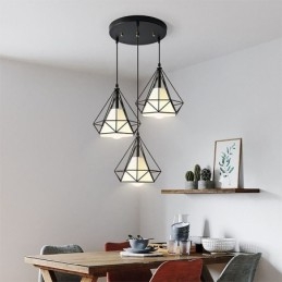 Diamond Shaped Pendant Light Modern Minimalist Decorative Light Fixture