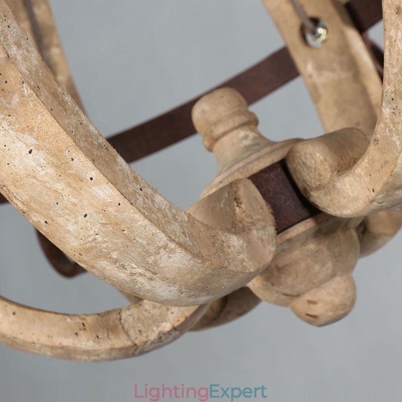 Wood Pendant Light Nordic Retro Ceiling Light