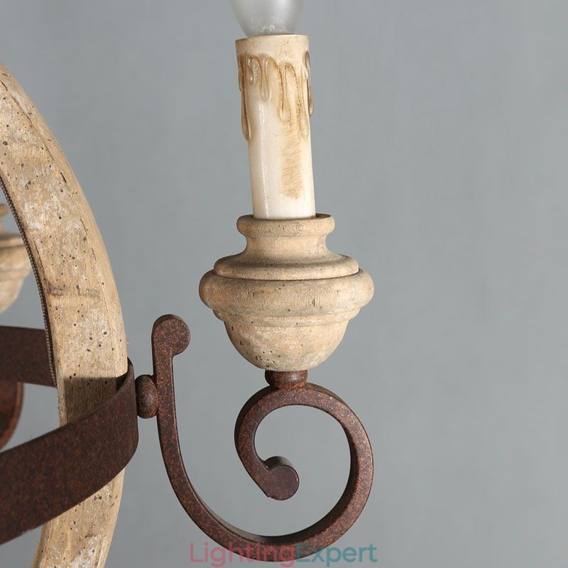 Wood Pendant Light Nordic Retro Ceiling Light