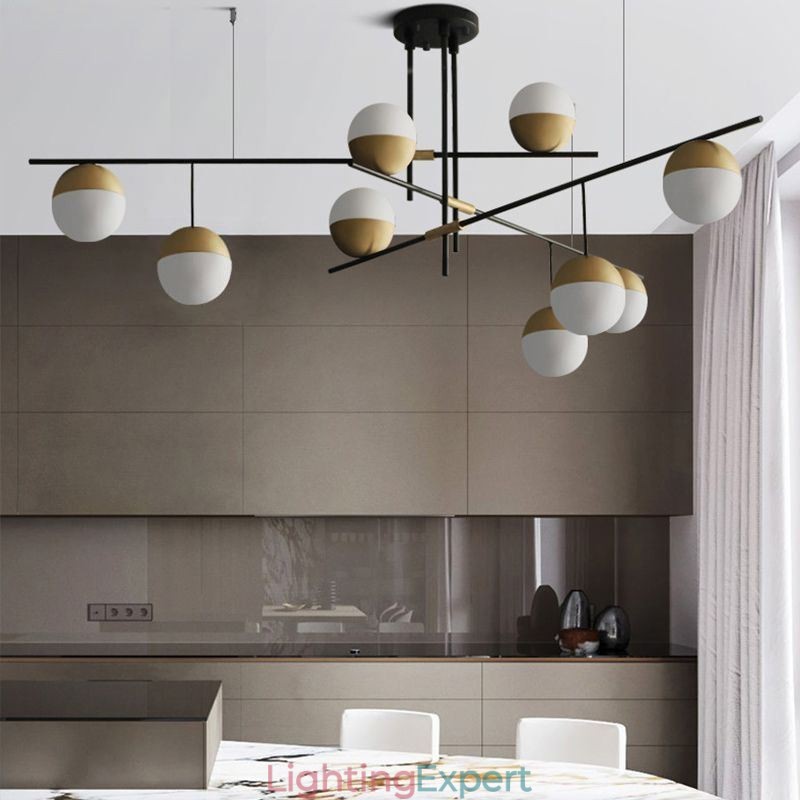 Glass Ball Chandelier Ceiling Light