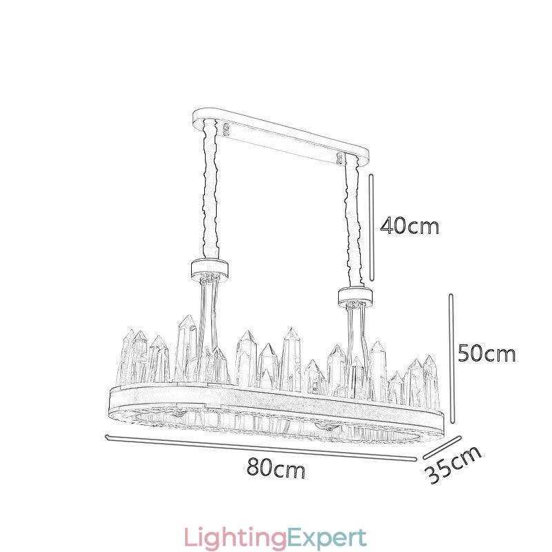 Contemporary Crystal Pendant Light Crystal Ceiling Light