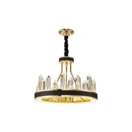 Modern Crystal Pendant Light Circle Crystal Ceiling Light