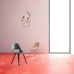 Modern Minimalist Pendant Lamp Unique Circular Twist Light Fixture Island