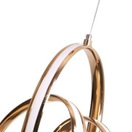 Modern Minimalist Pendant Lamp Unique Circular Twist Light Fixture Island
