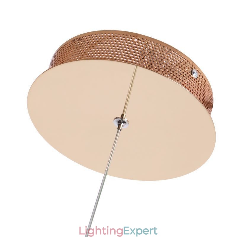Modern Minimalist Pendant Lamp Unique Circular Twist Light Fixture Island