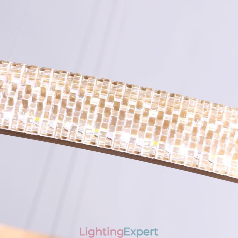 Modern Pendant Light Acrylic 3 Rings Lamp 80+60+40cm