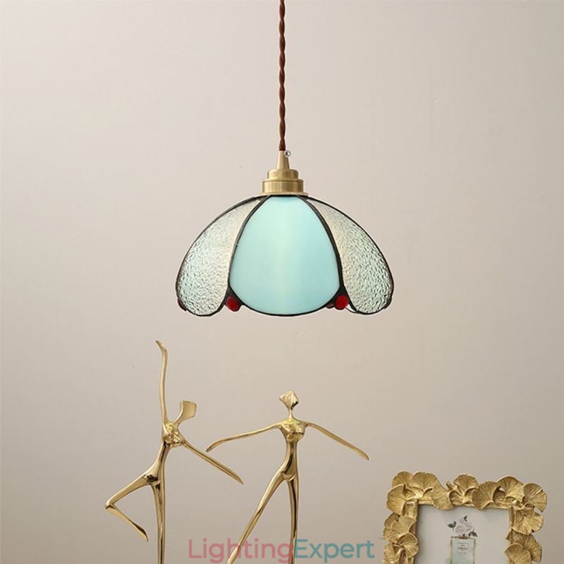 Minimalist Petal Glass Pendant Light Single Head Glass Pendant Lamp