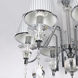 Modern Contemporary Crystal Electroplated Chandelier