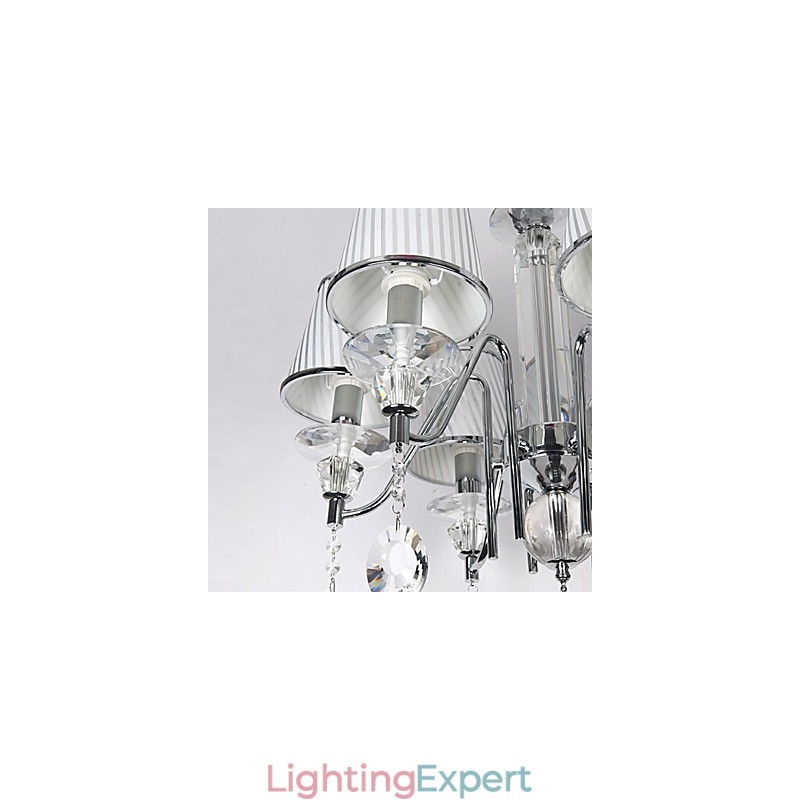 Modern Contemporary Crystal Electroplated Chandelier
