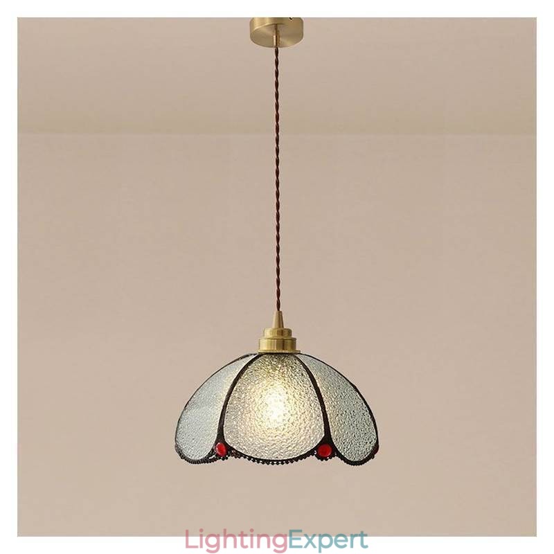 Minimalist Petal Glass Pendant Light Single Head Glass Pendant Lamp