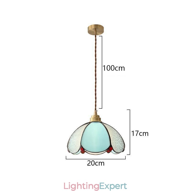 Minimalist Petal Glass Pendant Light Single Head Glass Pendant Lamp