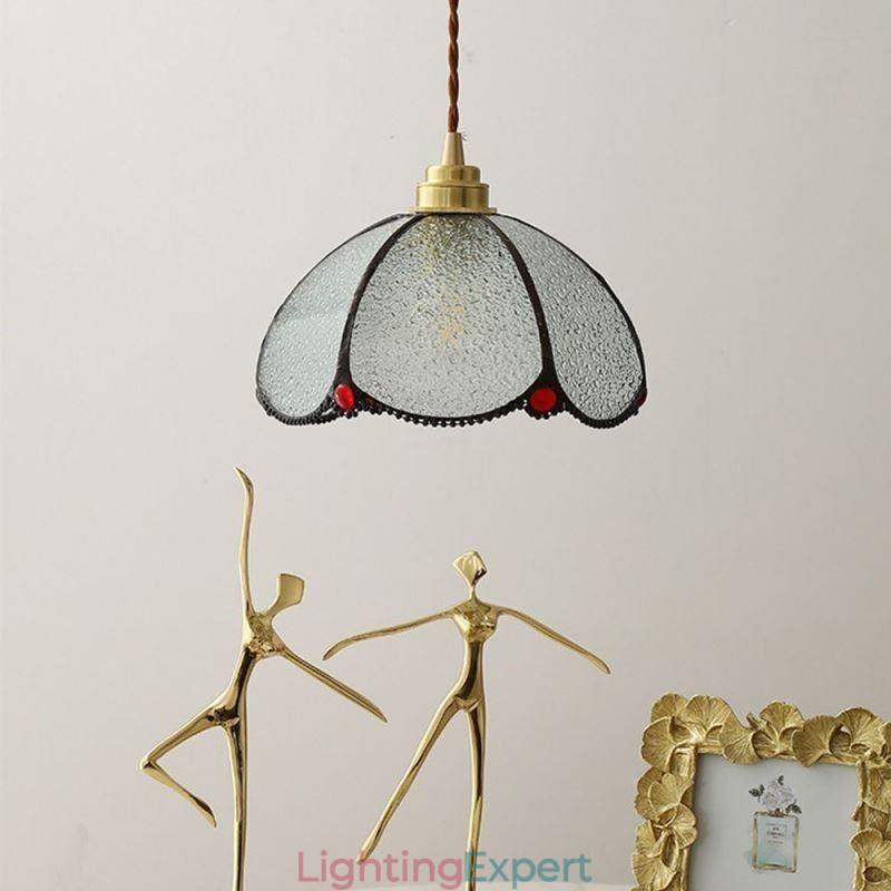 Minimalist Petal Glass Pendant Light Single Head Glass Pendant Lamp