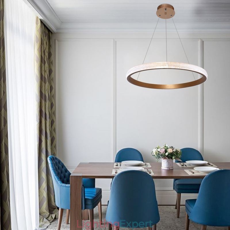 Ring Pendant Lamp Minimalist Acrylic Light Fixture