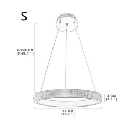 Ring Pendant Lamp Minimalist Acrylic Light Fixture