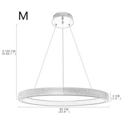 Ring Pendant Lamp Minimalist Acrylic Light Fixture
