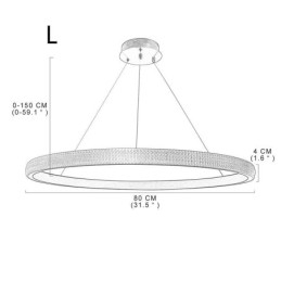 Ring Pendant Lamp Minimalist Acrylic Light Fixture