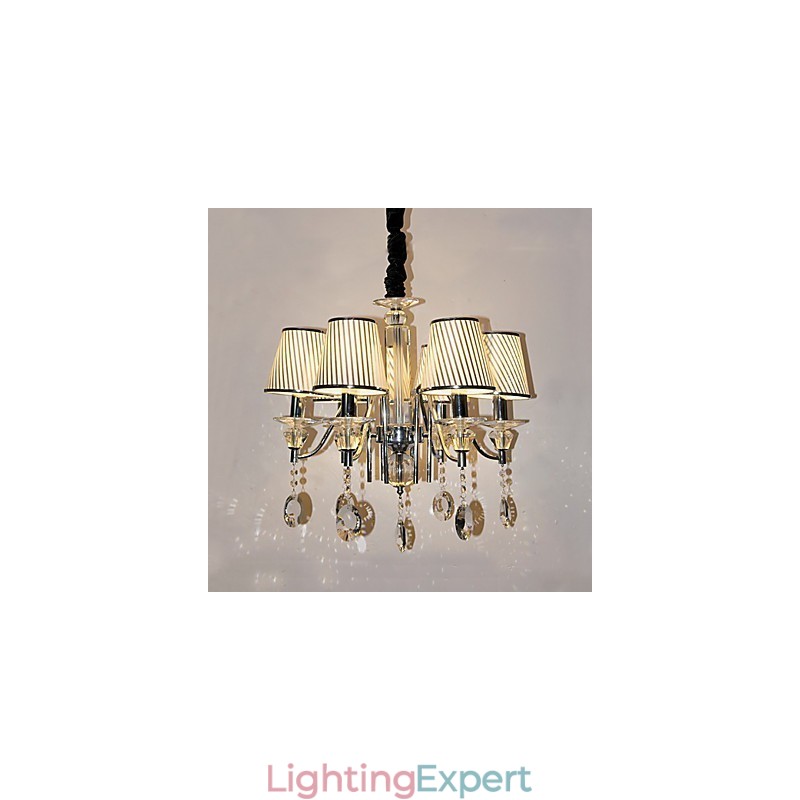 Modern Contemporary Crystal Electroplated Chandelier