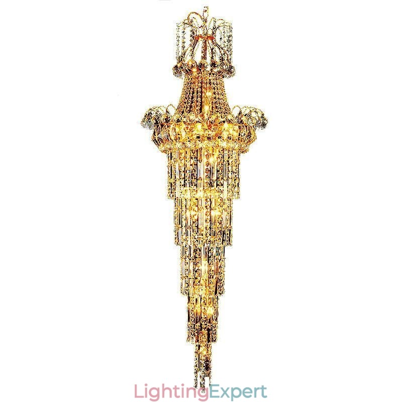 European Long Pendant Crystal Chandelier