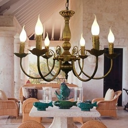 Electroplated Metal Chandelier