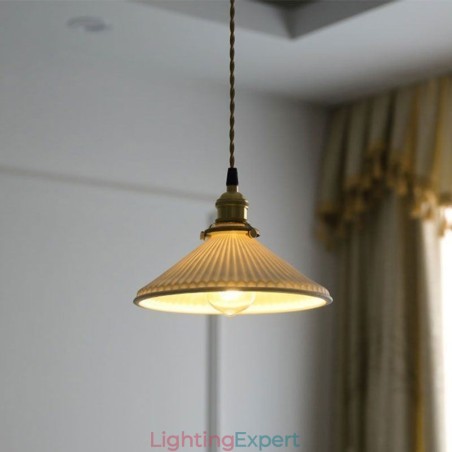 Japanese Style Ceramics Pendant Light Retro Pleated Pendant Lamp Japanese Style Ceramics Pendant Light Retro Pleated Pendant Lamp