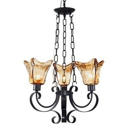 Traditional Classic Painting Metal Chandelier