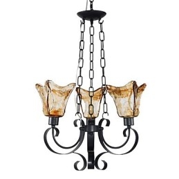 Traditional Classic Painting Metal Chandelier