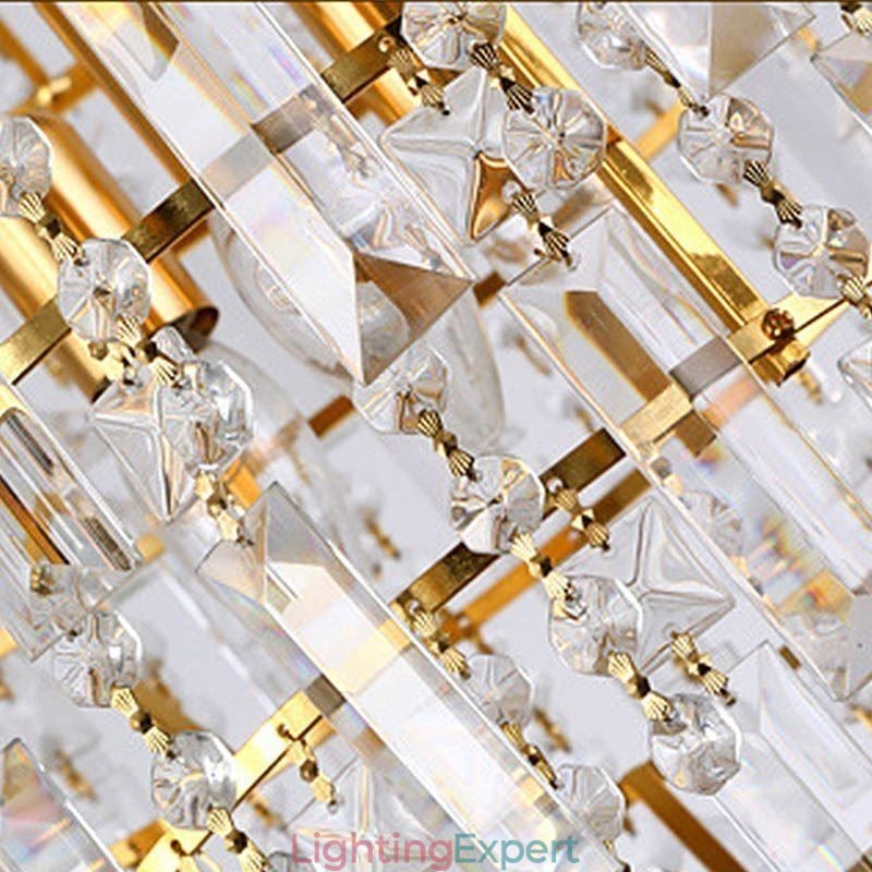 Modern Elegant Crystal Pendant Light Conical Chandelier