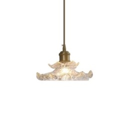 Japanese Style Glass Pendant Light Lotus Glass Pendant Lamp