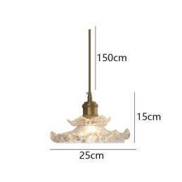 Japanese Style Glass Pendant Light Lotus Glass Pendant Lamp