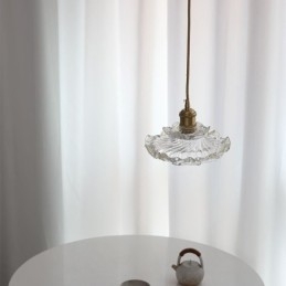 Japanese Style Glass Pendant Light Lotus Glass Pendant Lamp