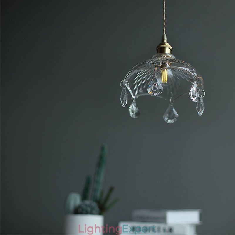 Modern Minimalist Glass Pendant Lamp Single Light Pendant Light