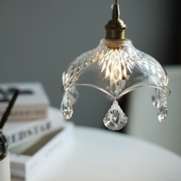 Modern Minimalist Glass Pendant Lamp Single Light Pendant Light