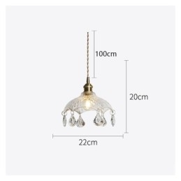 Modern Minimalist Glass Pendant Lamp Single Light Pendant Light