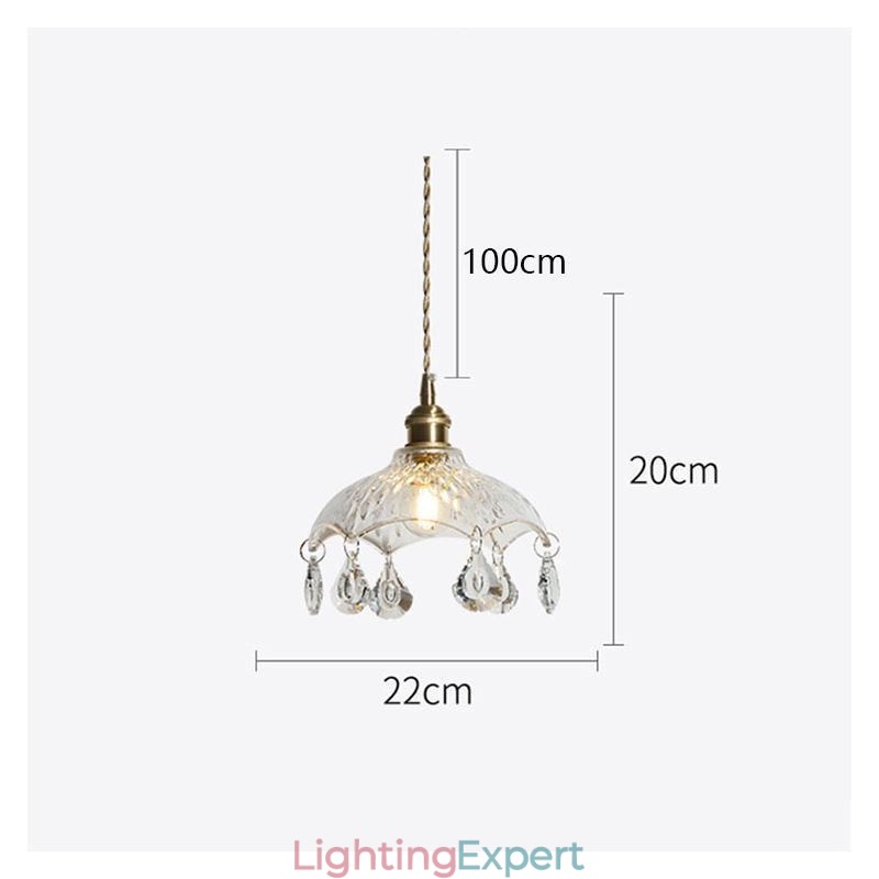 Modern Minimalist Glass Pendant Lamp Single Light Pendant Light