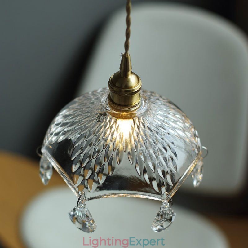 Modern Minimalist Glass Pendant Lamp Single Light Pendant Light