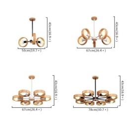 Nordic Unique Wood Pendant Light