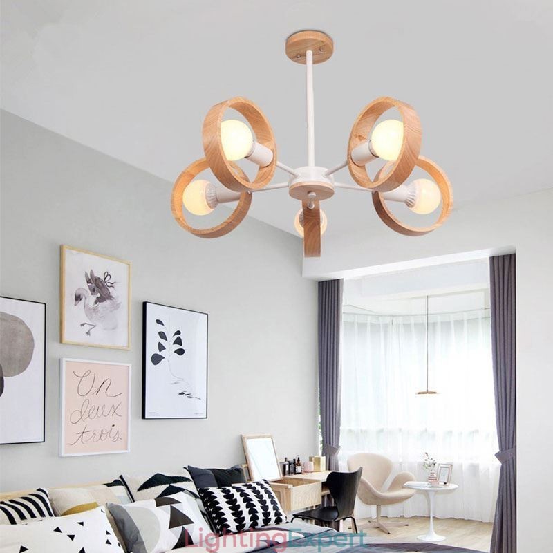 Nordic Unique Wood Pendant Light