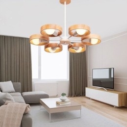 Nordic Unique Wood Pendant Light
