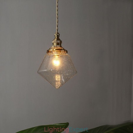 1 Light Diamond Glass Pendant Light Bubble Glass Light Fixture 1 Light Diamond Glass Pendant Light Bubble Glass Light Fixture