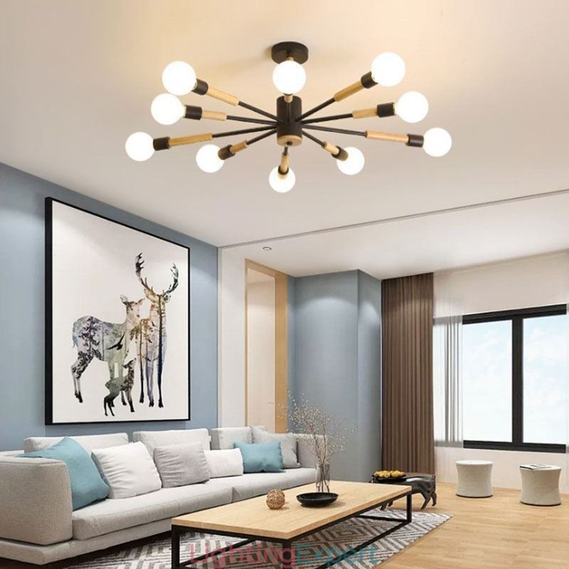 Nordic Pendant Light Creative Magic Bean Log Pendant Light