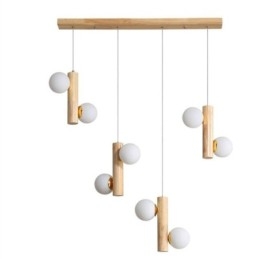 Wood Pendant Light Magic Bean Cluster Ceiling Light Island