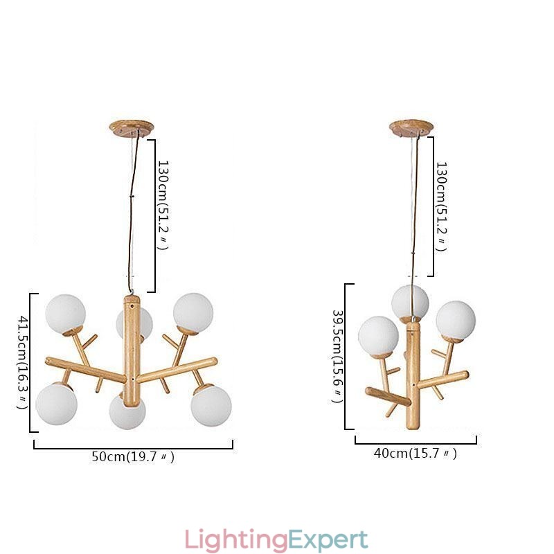 Nordic Creative Wooden Pendant Light