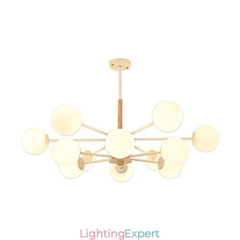 Magic Bean Pendant Light Creative Nordic Wooden Light Fitting