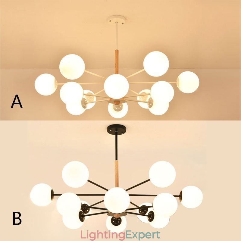 Magic Bean Pendant Light Creative Nordic Wooden Light Fitting