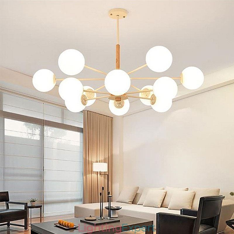 Magic Bean Pendant Light Creative Nordic Wooden Light Fitting