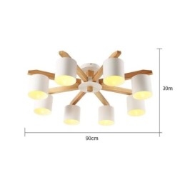 Nordic Log Pendant Light Macaron Light Fitting