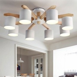 Nordic Log Pendant Light Macaron Light Fitting